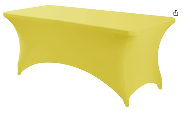 Spandex Yellow Rectangular