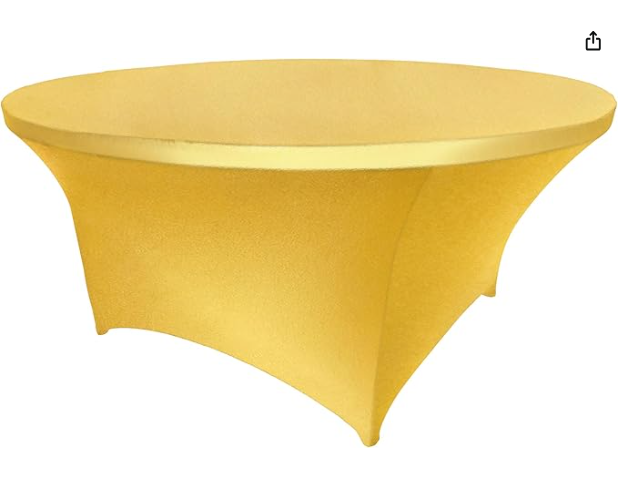 Spandex round gold 5ft
