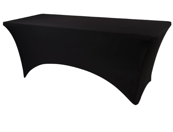 Black Spandex Tablecloth 4ft